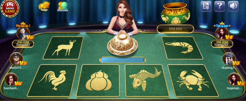 Luật chơi cơ bản trong game Bầu cua 68 game bài